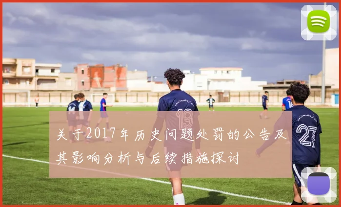 关于2017年历史问题处罚的公告及其影响分析与后续措施探讨